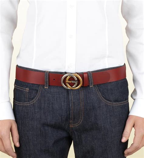 mens red gucci belt for sale